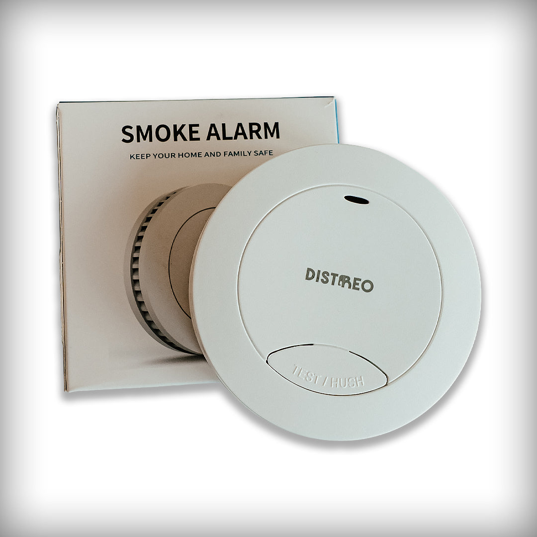 SM03 Compact Smoke Detector with Sound and Visual Alarm
