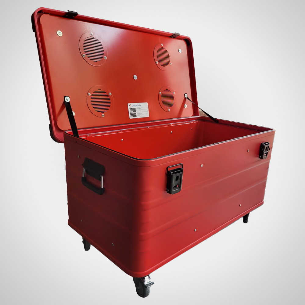 Cutie LithiumSafe Depozitare & Încărcare Baterii Litiu-Ion