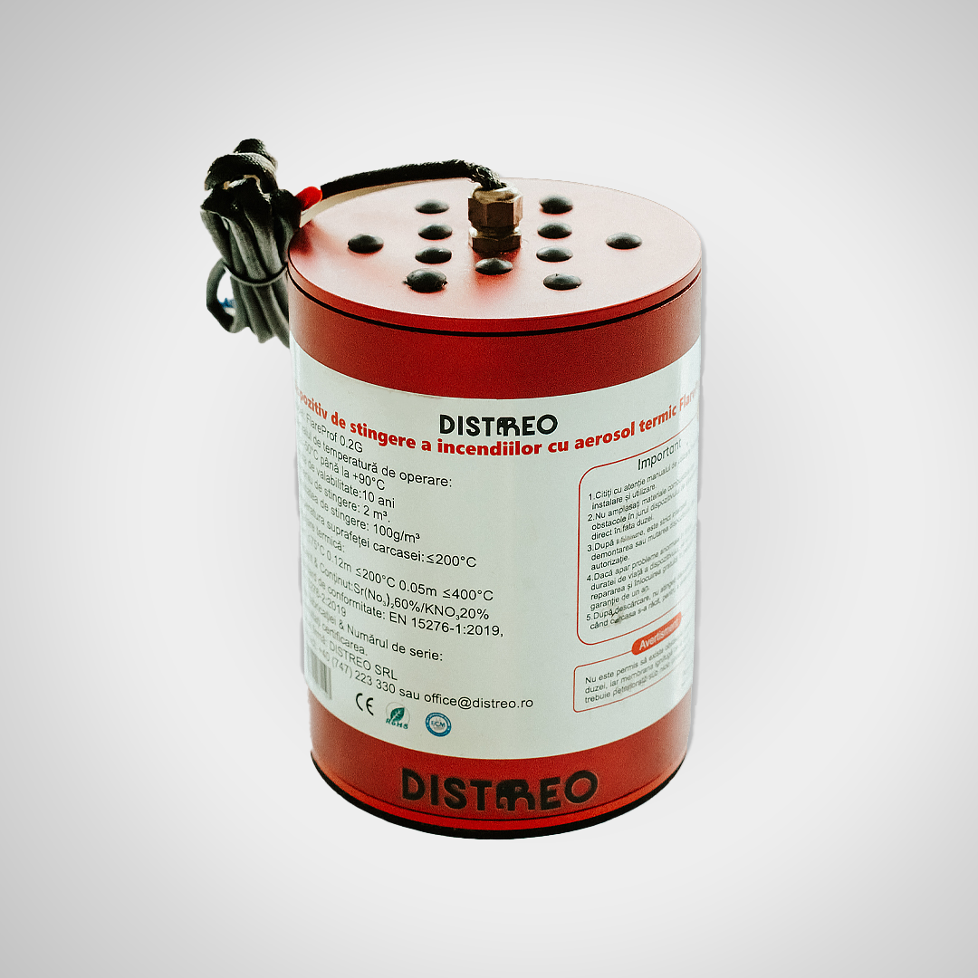 FlareProf – sistem automat cu aerosol termic pentru protecția spațiilor tehnice și industriale