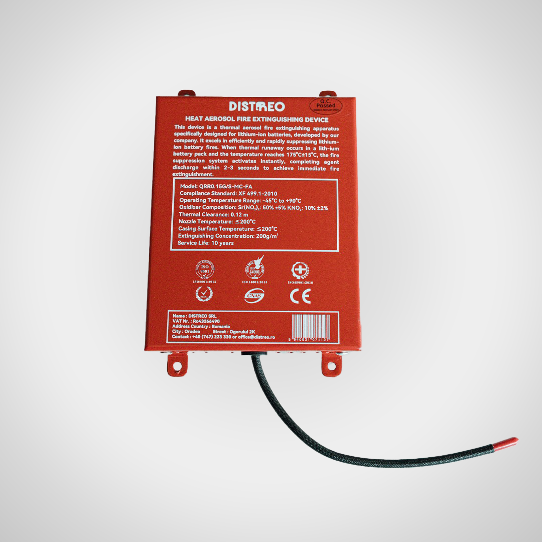 FlareRack – sistem compact de stingere automată cu aerosol termic